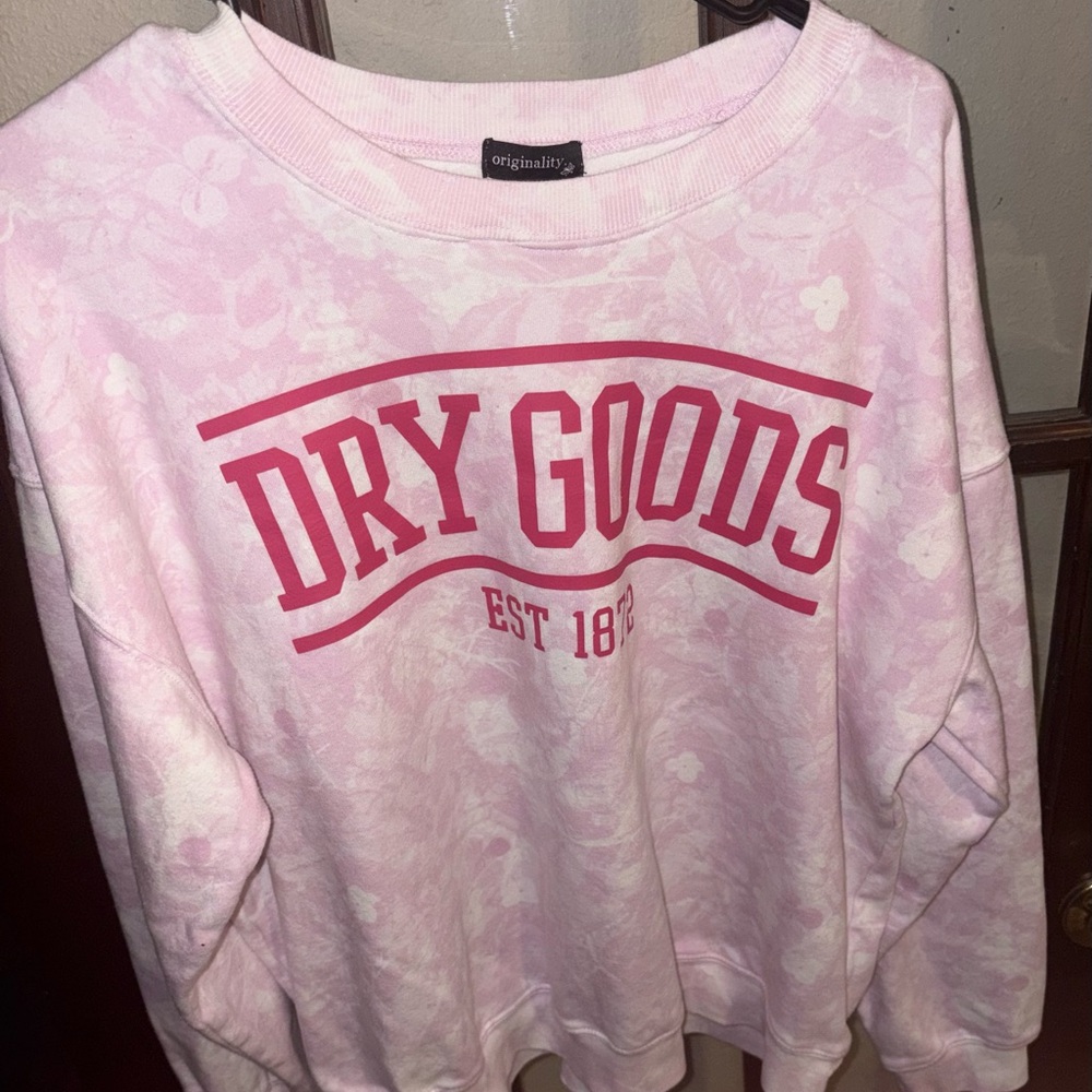 Dry Goods Pink Graphic Sweatshirt